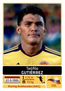 2011 Panini Copa América #65 Teófilo Gutiérrez Front