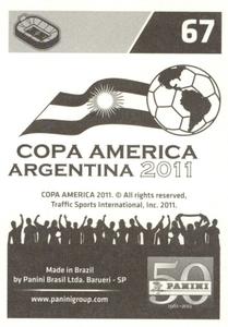 2011 Panini Copa América #67 Team Kit Back