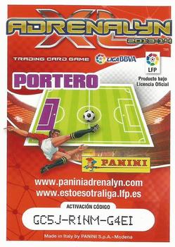 2013-14 Panini Adrenalyn XL Liga BBVA #102 Sergio Alvarez Back