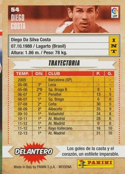 2013-14 Panini Megacracks Liga BBVA #54 Diego Costa Back