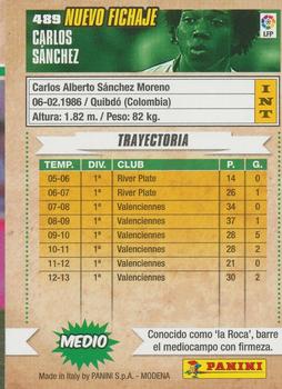 2013-14 Panini Megacracks Liga BBVA #489 Carlos Sánchez Back