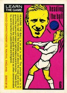 1970 Anglo Confectionery Learn The Game #6 Jack Charlton Front