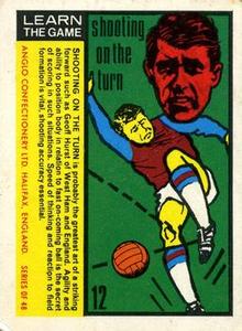1970 Anglo Confectionery Learn The Game #12 Geoff Hurst Front