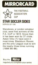 1971-72 The Mirror Mirrorcard Star Soccer Sides #97 Football Association Cup Back