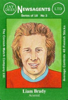 1978 Cornish Match Company Footballers (Series 1) #3 Liam Brady Front