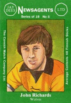 1978 Cornish Match Company Footballers (Series 1) #5 John Richards Front
