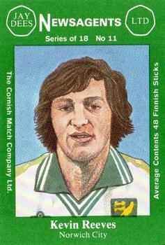 1978 Cornish Match Company Footballers (Series 1) #11 Kevin Reeves Front