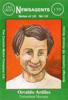 1978 Cornish Match Company Footballers (Series 1) #15 Ossie Ardiles Front