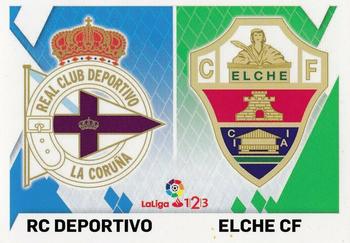 2019-20 Panini LaLiga Santander Este Stickers - Escudos Liga 1/2/3 #3 Deportivo / Elche Front