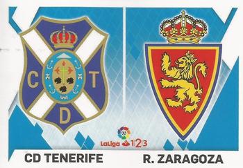 2019-20 Panini LaLiga Santander Este Stickers - Escudos Liga 1/2/3 #11 Tenerife / Zaragoza Front
