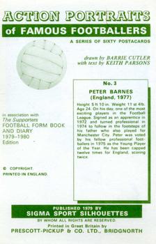 1979 Sigma Sport Silhouettes #3 Peter Barnes Back