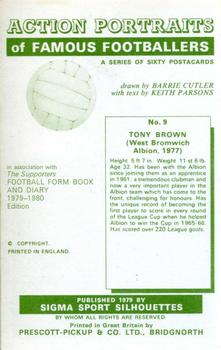 1979 Sigma Sport Silhouettes #9 Tony Brown Back