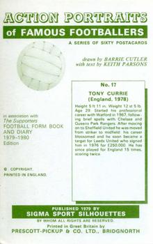 1979 Sigma Sport Silhouettes #17 Tony Currie Back