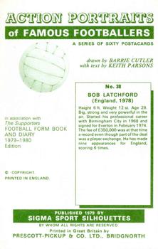 1979 Sigma Sport Silhouettes #38 Bob Latchford Back