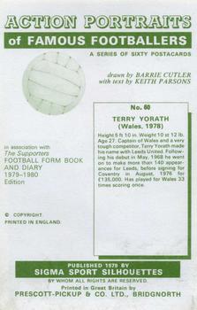 1979 Sigma Sport Silhouettes #60 Terry Yorath Back