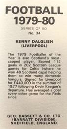 1979-80 Bassett & Co. Football #34 Kenny Dalglish Back
