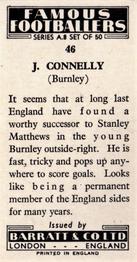 1960 Barratt & Co. Famous Footballers (A8) #46 John Connelly Back