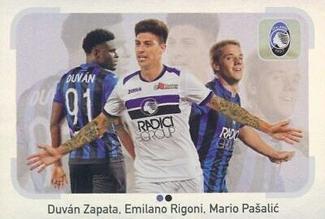 2018-19 Panini Calciatori Stickers #30 Duván Zapata / Emiliano Rigoni / Mario Pašalić Front
