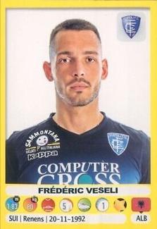 2018-19 Panini Calciatori Stickers #127 Frédéric Veseli Front