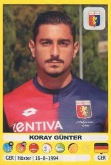 2018-19 Panini Calciatori Stickers #208 Koray Günter Front