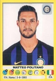 2018-19 Panini Calciatori Stickers #248 Matteo Politano Front