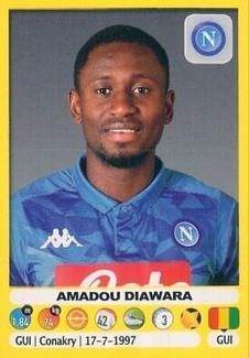 2018-19 Panini Calciatori Stickers #356 Amadou Diawara Front
