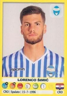 2018-19 Panini Calciatori Stickers #491 Lorenco Šimić Front