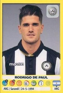 2018-19 Panini Calciatori Stickers #555 Rodrigo De Paul Front