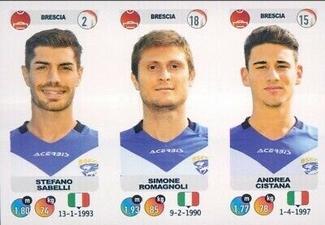 2018-19 Panini Calciatori Stickers #583 Stefano Sabelli / Simone Romagnoli / Andrea Cistana Front
