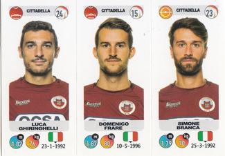 2018-19 Panini Calciatori Stickers #599 Luca Ghiringhelli / Domenico Frare / Simone Branca Front