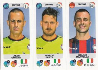 2018-19 Panini Calciatori Stickers #620 Alex Cordaz / Marco Festa / Bruno Martella Front