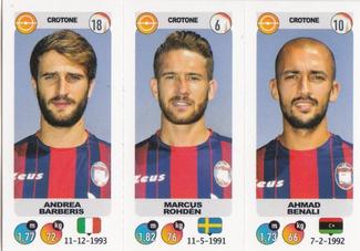 2018-19 Panini Calciatori Stickers #623 Andrea Barberis / Marcus Rohdén / Ahmad Benali Front