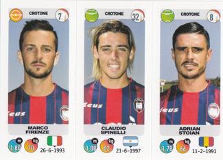 2018-19 Panini Calciatori Stickers #624 Marco Firenze / Claudio Spinelli / Adrian Stoian Front