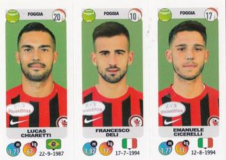 2018-19 Panini Calciatori Stickers #631 Lucas Chiaretti / Francesco Deli / Emanuele Cicerelli Front