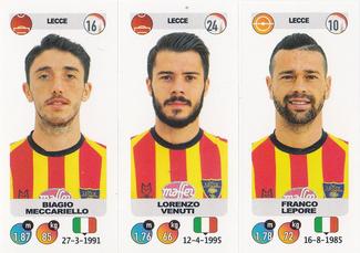 2018-19 Panini Calciatori Stickers #644 Biagio Meccariello / Lorenzo Venuti / Franco Lepore Front