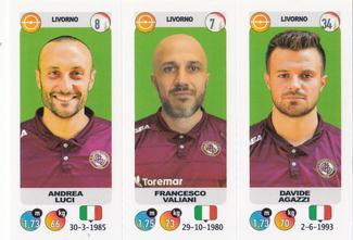 2018-19 Panini Calciatori Stickers #653 Andrea Luci / Francesco Valiani / Davide Agazzi Front