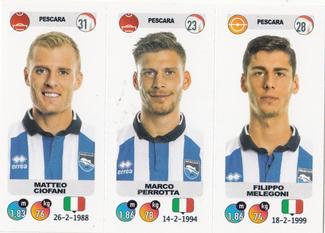 2018-19 Panini Calciatori Stickers #682 Matteo Ciofani / Marco Perrotta / Filippo Melegoni Front