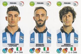2018-19 Panini Calciatori Stickers #684 Christian Capone / Manuel Marras / Mirko Antonucci Front