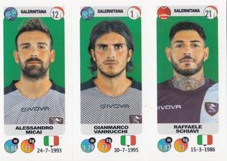 2018-19 Panini Calciatori Stickers #687 Alessandro Micai / Gianmarco Vannucchi / Raffaele Schiavi Front