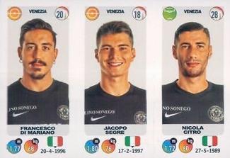 2018-19 Panini Calciatori Stickers #706 Francesco Di Mariano / Jacopo Segre / Nicola Citro Front