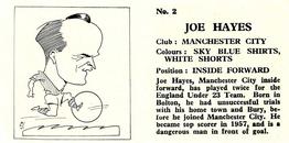 1960 Chix Confectionery Footballers #2 Joe Hayes Back