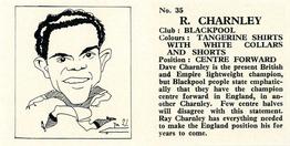 1960 Chix Confectionery Footballers #35 Ray Charnley Back