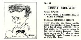1960 Chix Confectionery Footballers #37 Terry Medwin Back