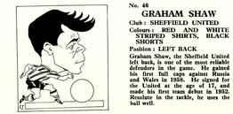 1960 Chix Confectionery Footballers #46 Graham Shaw Back