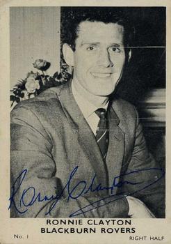 1961 A&BC Footballers #1 Ronnie Clayton Front