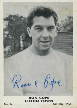 1961 A&BC Footballers #12 Ron Cope Front