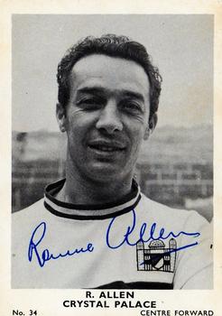 1961 A&BC Footballers #34 Ronnie Allen Front