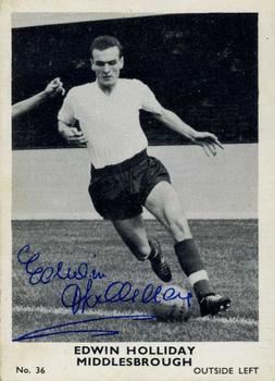 1961 A&BC Footballers #36 Edwin Holliday Front