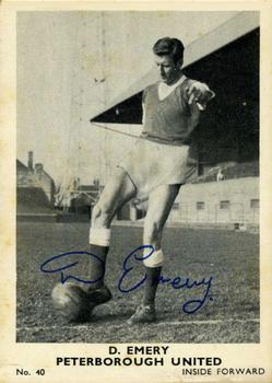 1961 A&BC Footballers #40 Dennis Emery Front