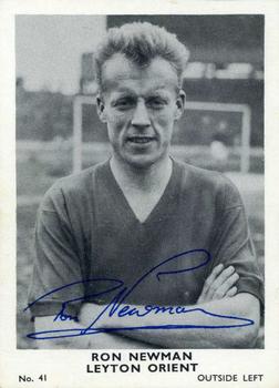 1961 A&BC Footballers #41 Ron Newman Front